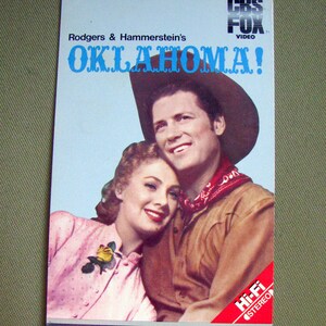 OKLAHOMA! (1955) Classic Musical - Repurposed Original Vhs Sleeve To Unique Journal, Lined Or Unlined Paper, Sketch Book, Planner, Gift Idea