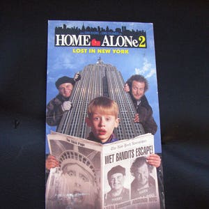 HOME ALONE 2 Lost In New York (1992) - Repurposed Vhs Sleeve To Unique Notebook, Choose Lined Or Unlined Paper, Sketch Book, Great Gift Idea