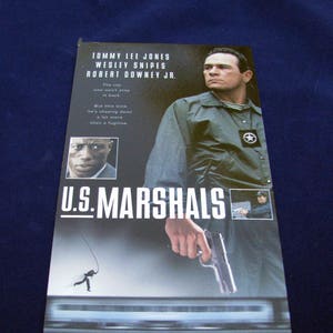 US MARSHALS (1998) Wiederverwendete Original VHS-Hülle für einzigartiges Journal, liniertes oder unliniertes Papier, Tagebuch, Notizbuch - tolle Geschenkidee