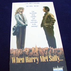 When HARRY MET SALLY (1989) - Repurposed Original Vhs Sleeve To Unique Journal, Lined Or Unlined Paper - Great Gift Idea