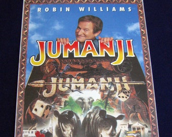 JUMANJI (1995) Repurposed Original VHS Sleeve To Unique Journal, Choose Lined Or Unlined Paper, Diary, Notebook - Great Gift Idea