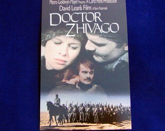 DOCTOR ZHIVAGO (1965) - Hergebruikte originele VHS-hoes tot uniek dagboek, kies bekleed of ongevoerd papier, dagboek, cadeau-idee