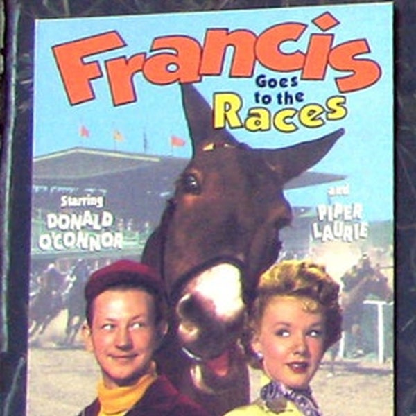 FRANCIS GOES To The RACES (1951)  - Lined or Unlined Upcycled From Vhs Sleeve Notebook Sketch Book Diary - Custom Orders Welcome