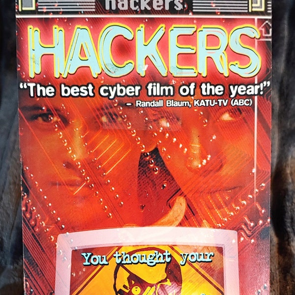 HACKERS (1995) Repurposed Original VHS Sleeve To Unique Journal, Choose Lined Or Unlined Paper, Sketch Book, Planner - Great Gift Idea