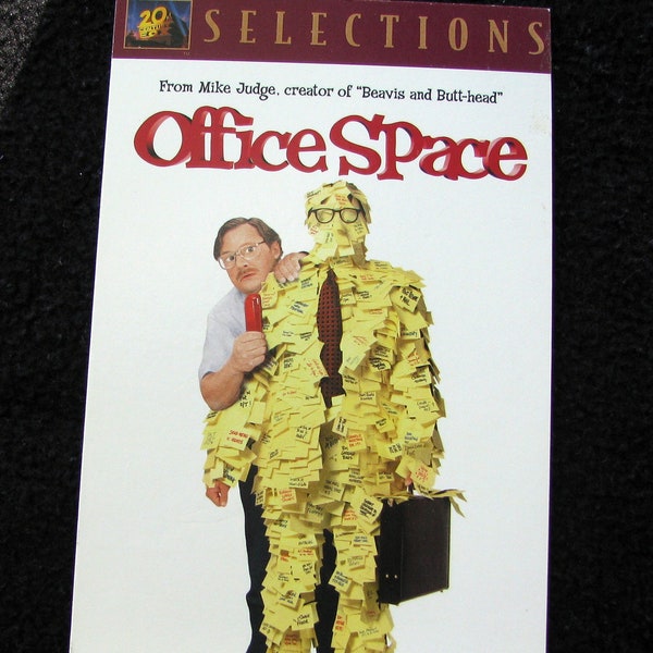 OFFICE SPACE (1999) Repurposed Original VHS Sleeve To Unique Journal, Choose Lined Or Unlined Paper, Sketch Book, Planner Great Gift