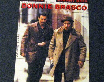 DONNIE BRASCO (1997) Repurposed Original Vhs Sleeve To Unique Journal, Lined Or Unlined Paper, Sketch Book, Planner, Great Gift Idea