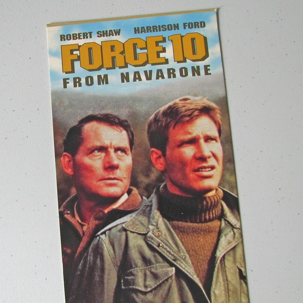 FORCE 10 FROM NAVARONE (1978) - Repurposed Original Vhs Sleeve To Unique Journal, Lined Or Unlined Paper, Sketch Book, Planner, Gift Idea