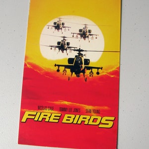 FIRE VÖGEL (1990) - Umfunktionierte Original Vhs Hülle für einzigartiges Journal, gezeichnetes oder unliniertes Papier, Skizzenbuch, Planer, Geschenkidee