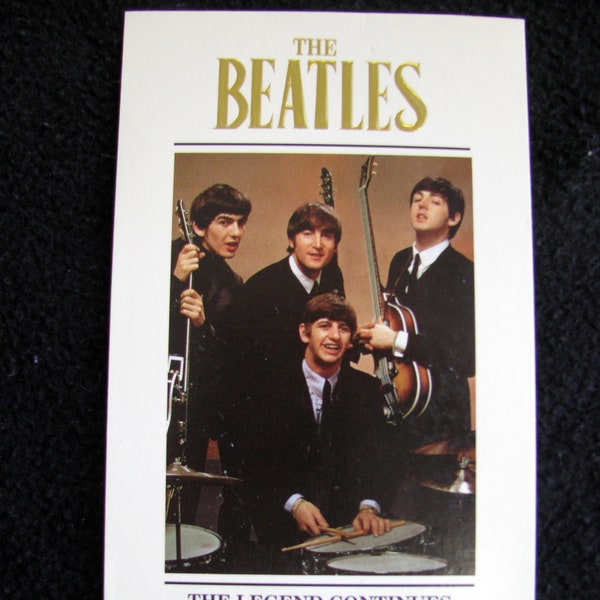 The BEATLES (1991) Journal Repurposed From Vhs Sleeve - Lined Or Unlined Paper - Unique Gift Idea - RARE