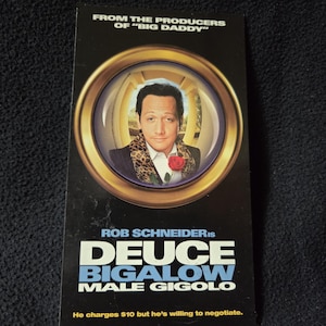 DEUCE BIGALOW Male Gigolo (1999) Repurposed Original VHS Sleeve to