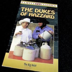 DUKES OF HAZZARD The Big Heist (1979) - Umgenutzte VHS-Hülle für einzigartiges Notizbuch, gezeichnetes oder unliniertes Papier, Skizzenbuch, tolle Geschenkidee!