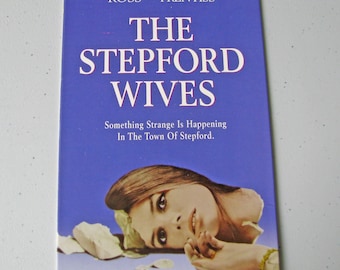 The STEPFORD WIVES (1975) - Hergebruikte originele Vhs-hoes tot uniek dagboek, bekleed of ongevoerd papier, geweldig cadeau-idee!