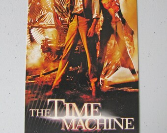 The TIME MACHINE (2002) - Repurposed Original Vhs Sleeve To Unique Journal, Lined Or Unlined Paper, Great Gift Idea!