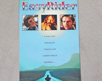 EASY RIDER (1969) - Hergebruikte originele Vhs-hoes tot uniek dagboek, gelinieerd of ongevoerd papier - geweldig cadeau-idee