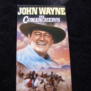 The COMANCHEROS (1961) - Umfunktionierte VHS-Hülle für einzigartiges Notizbuch, liniertes oder unliniertes Papier, Skizzenbuch, tolle Geschenkidee