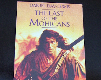 O ÚLTIMO DOS MOICANOS (1992) - Capa Vhs reaproveitada para caderno exclusivo, escolha papel pautado ou sem forro, caderno de desenho, ótima ideia para presente