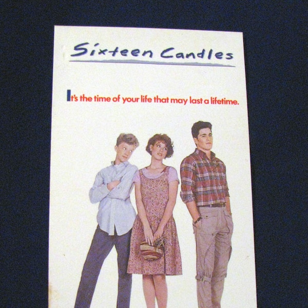SIXTEEN CANDLES  (1984) Journal Repurposed From Vhs Sleeve - Lined Or Unlined Paper - Unique Gift Idea