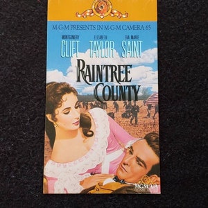 RAINTREE COUNTY (1957) Repurposed Original Vhs Sleeve To Unique Journal, Lined Or Unlined Paper, Sketch Book Great Gift Idea
