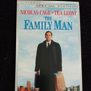 The FAMILY MAN (2000) Repurposed Original Vhs Sleeve To Unique Journal, Choose Lined Or Unlined Paper, Sketch Book - Great Gift Idea