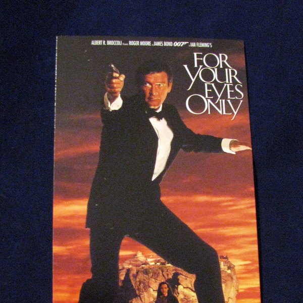 For YOUR EYES ONLY (1981) James Bond 007 Journal Repurposed From Vhs Sleeve - Lined Or Unlined Paper - Unique Gift Idea