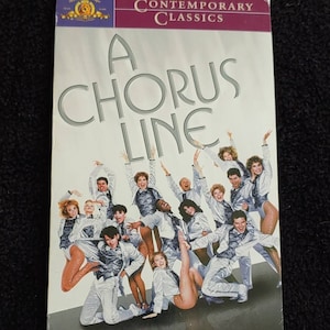 A CHORUS LINE (1985) Wiederverwendete Original Vhs-Hülle für einzigartiges Journal, Wählen Sie Liniertes oder Unliniertes Papier, Skizzenbuch - Tolle Geschenkidee