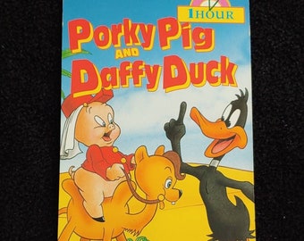 PORKY PIG And Daffy Duck (1992) Repurposed Original Vhs Sleeve To Unique Journal, Lined Or Unlined Paper - Great Gift Idea