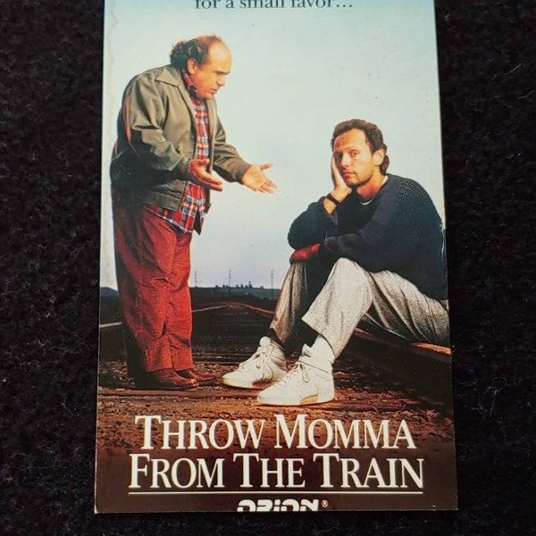 THROW MOMMA From The TRAIN (1987) Repurposed Original Vhs Sleeve To Unique Journal, Lined Or Unlined Paper, Sketch Book Great Gift Idea