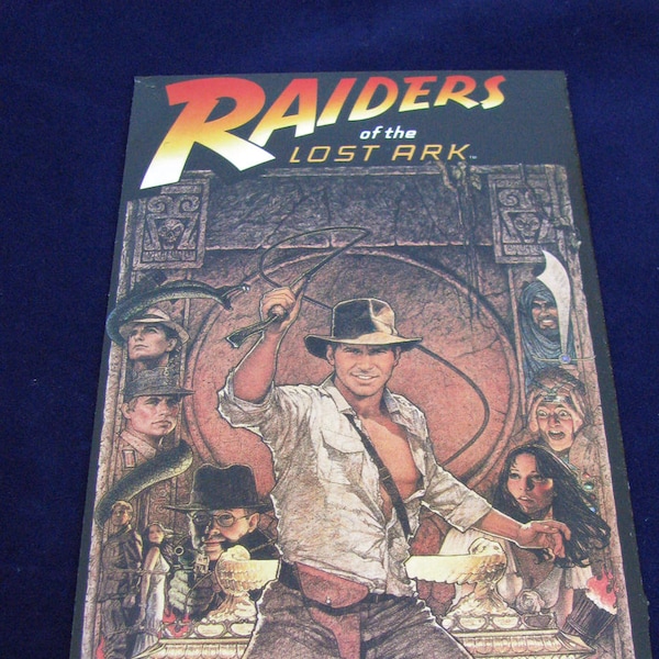 INDIANA JONES Raiders Of The Lost Ark (1981) - Repurposed Original VHS Sleeve To Unique Journal, Lined Or Unlined Paper - Great Gift Idea