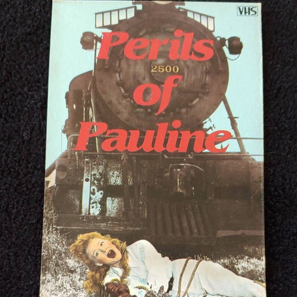 PERILS Of PAULINE (1947) Repurposed Original Vhs Sleeve To Unique Journal, Lined Or Unlined Paper, Sketch Book Great Gift Idea