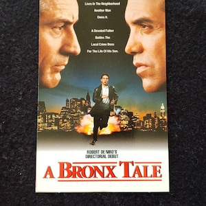 A BRONX TALE (1993) Repurposed Original Vhs Sleeve To Unique Journal, Lined Or Unlined Paper, Sketch Book, Planner, Gift Idea