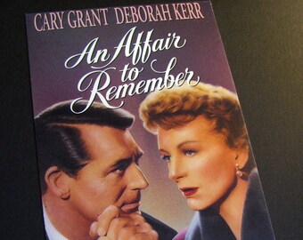 AN AFFAIR To REMEMBER (1957) - Repurposed Original Vhs Sleeve To Unique Journal, Lined Or Unlined Paper - Great Gift Idea!