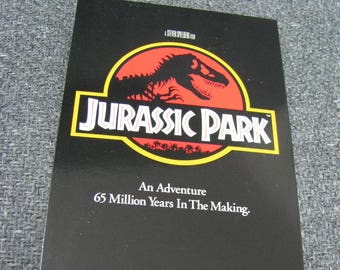 JURASSIC PARK (1993) - Capa VHS original reaproveitada para diário exclusivo, papel pautado ou não, caderno de desenho, planejador, ideia para presente