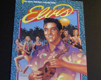 ELVIS In BLUE HAWAII - (1961) Hergebruikte originele Vhs-hoes tot uniek dagboek, kies bekleed of ongevoerd papier, schetsboek, planner