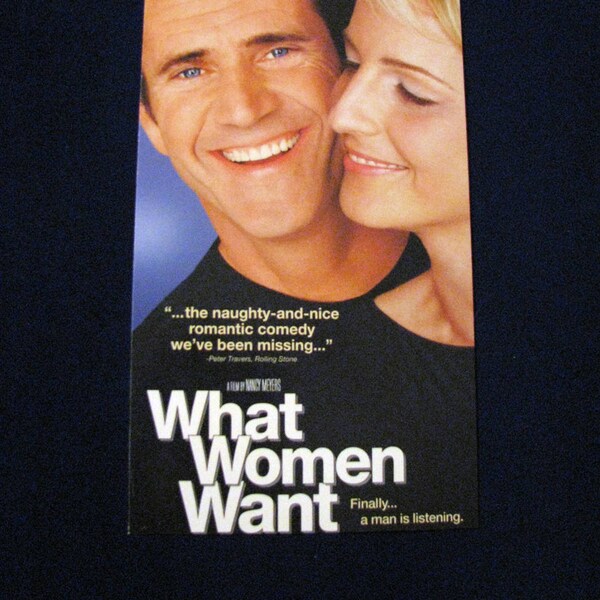 WHAT WOMEN WANT (2000) Journal Repurposed From Vhs Sleeve - Lined Or Unlined Paper - Unique Gift Idea