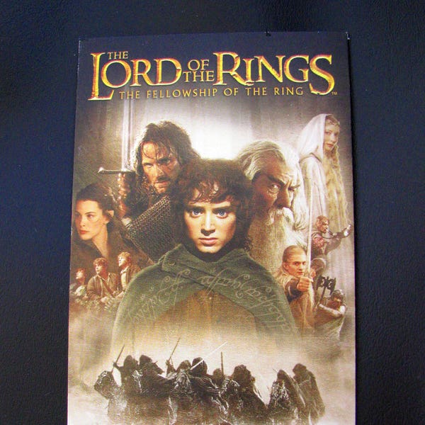 LORD Of The RINGS (2001) - Fellowship Of The Ring Journal Repurposed From VHS Sleeve - Lined Or Unlined Paper - Unique Gift Idea