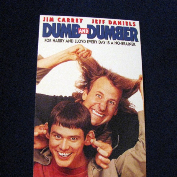 DUMB And DUMBER (1994) Journal Repurposed From Vhs Sleeve - Lined Or Unlined Paper - Unique Gift Idea