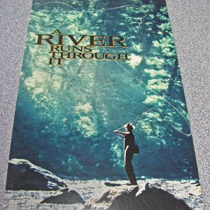 A RIVER RUNS THROUGH It (1992) Repurposed Original Vhs Sleeve To Unique Journal, Lined Or Unlined Paper, Sketch Book, Planner, Gift Idea
