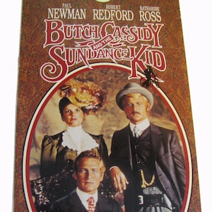 BUTCH CASSIDY And The Sundance Kid (1969) Repurposed Original VHS Sleeve To Unique Journal, Lined Or Unlined Paper - Great Gift Idea