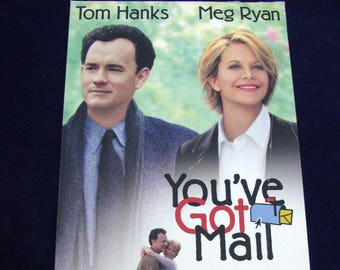 YOU'VE GoT MAIL (1998) Hergebruikte originele VHS-hoes tot uniek dagboek, bekleed of ongevoerd papier, schetsboek, planner, geweldig cadeau-idee