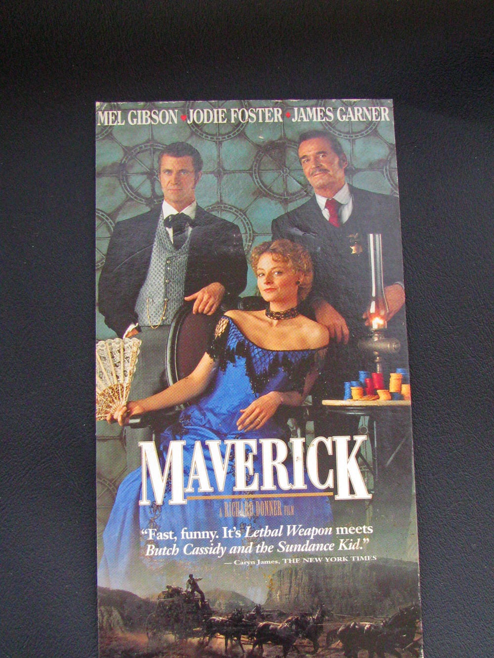 MAVERICK (1994) - Repurposed Vhs Sleeve To Unique Notebook, Choose Lined Or Unlined Paper, Sketch Book, Great Gift Idea!