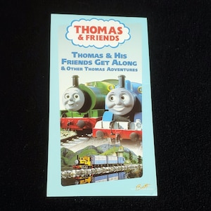 THOMAS & FRIENDS (2000) Funda Vhs original reutilizada para convertirla en un diario único, elija papel con o sin rayas, cuaderno de bocetos: ¡excelente idea para un regalo!
