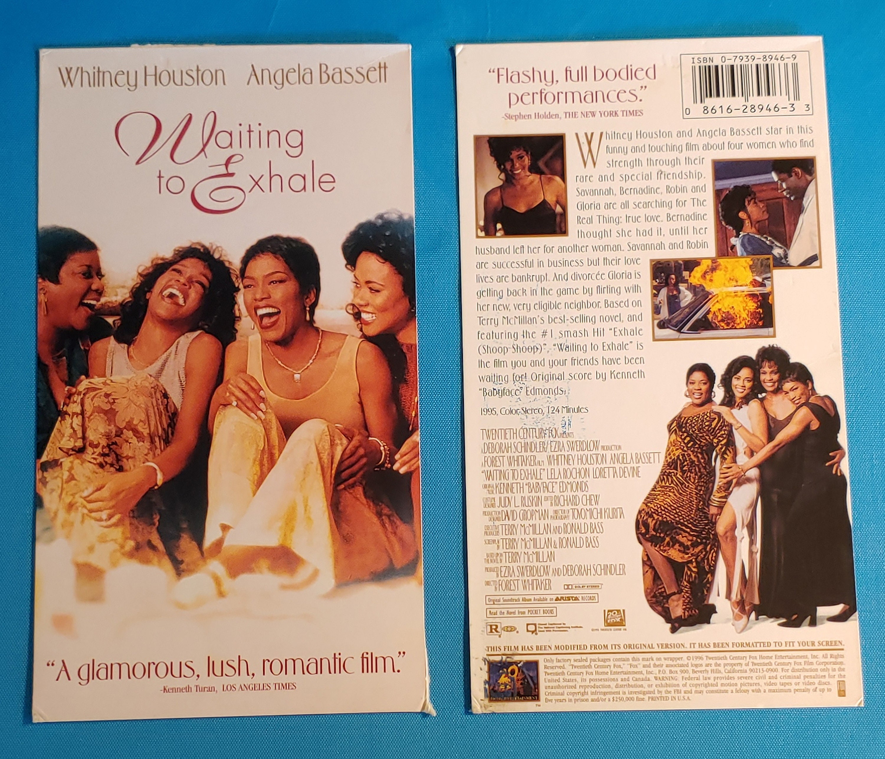 WAITING To EXHALE (1995) Umfunktionierte Original VHS-Hülle für einzigartiges Journal, gezeichnetes oder unliniertes Papier, Skizzenbuch, Planer, tolle Geschenkidee