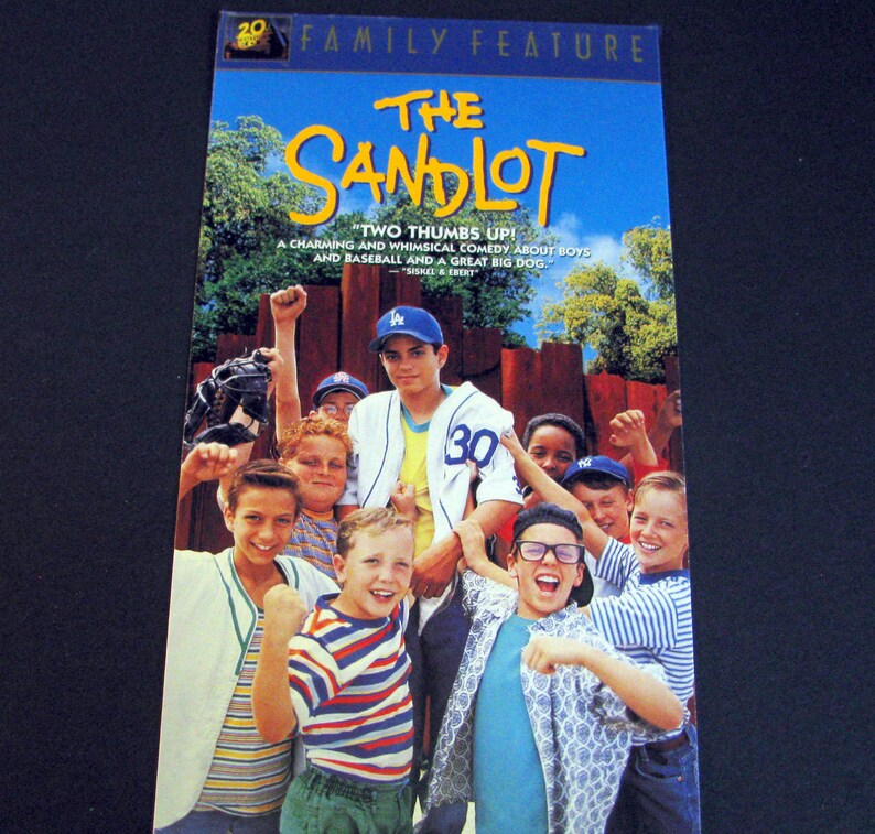 THE SANDLOT 1993 Hergebruikte originele VHS-hoes tot uniek dagboek, gelinieerd of ongevoerd papier, schetsboek, planner geweldig cadeau-idee afbeelding 1