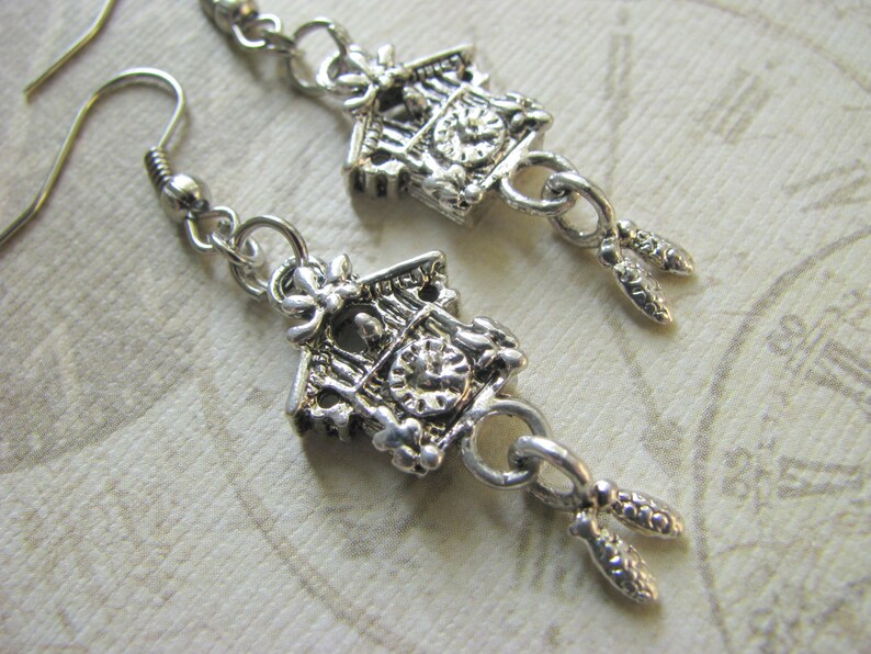 CUCKOO CLOCK Earrings Unique Dangle Earrings Custom Orders Etsy