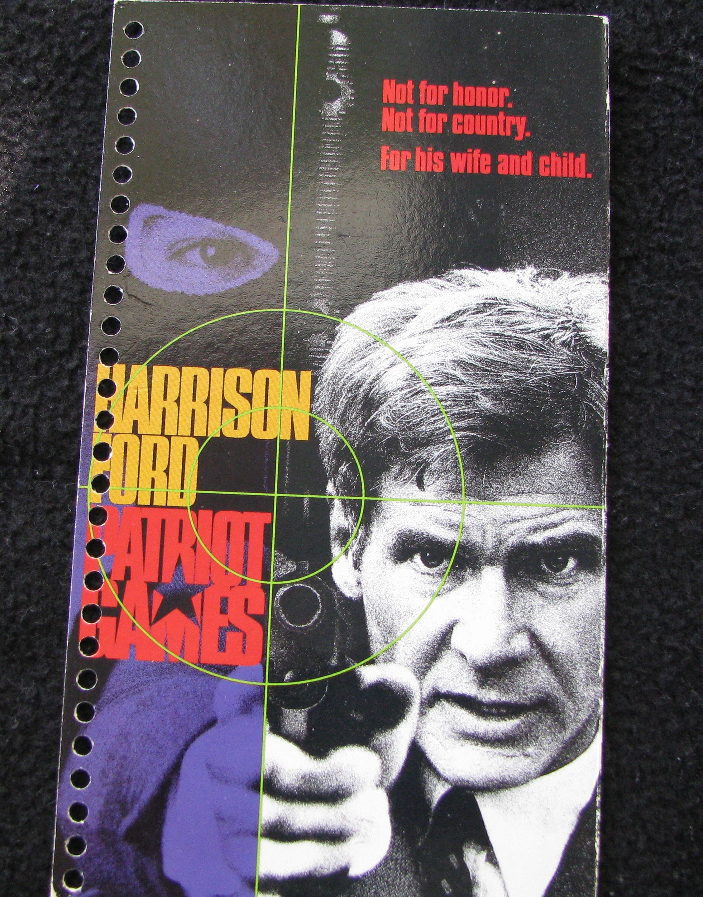 PATRIOT GAMES 1992 Repurposed Vhs Sleeve to Unique - Etsy