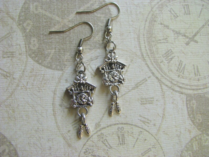 CUCKOO CLOCK Earrings Unique Dangle Earrings Custom Orders Etsy
