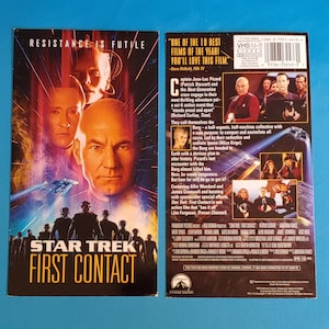 STAR TREK First Contact (1996) Repurposed Original VHS Sleeve To Unique Journal, Lined Or Unlined Paper, Sketch Book, Great Gift Idea!