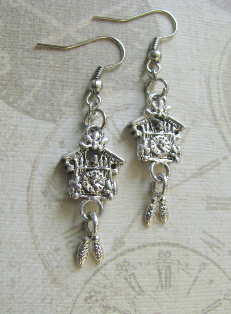 CUCKOO CLOCK Earrings Unique Dangle Earrings Custom Orders Etsy