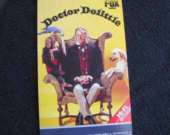 DOCTOR DOLITTLE (1967) Repurposed Original VHS Sleeve To Unique Journal, Lined Or Unlined Paper, Sketch Book, Planner - Great Gift Idea