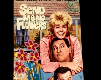 SEND Me No FLOWERS (1964) - Repurposed Vhs Sleeve To Unique Notebook, Choose Lined Or Unlined Paper, Great Gift Idea